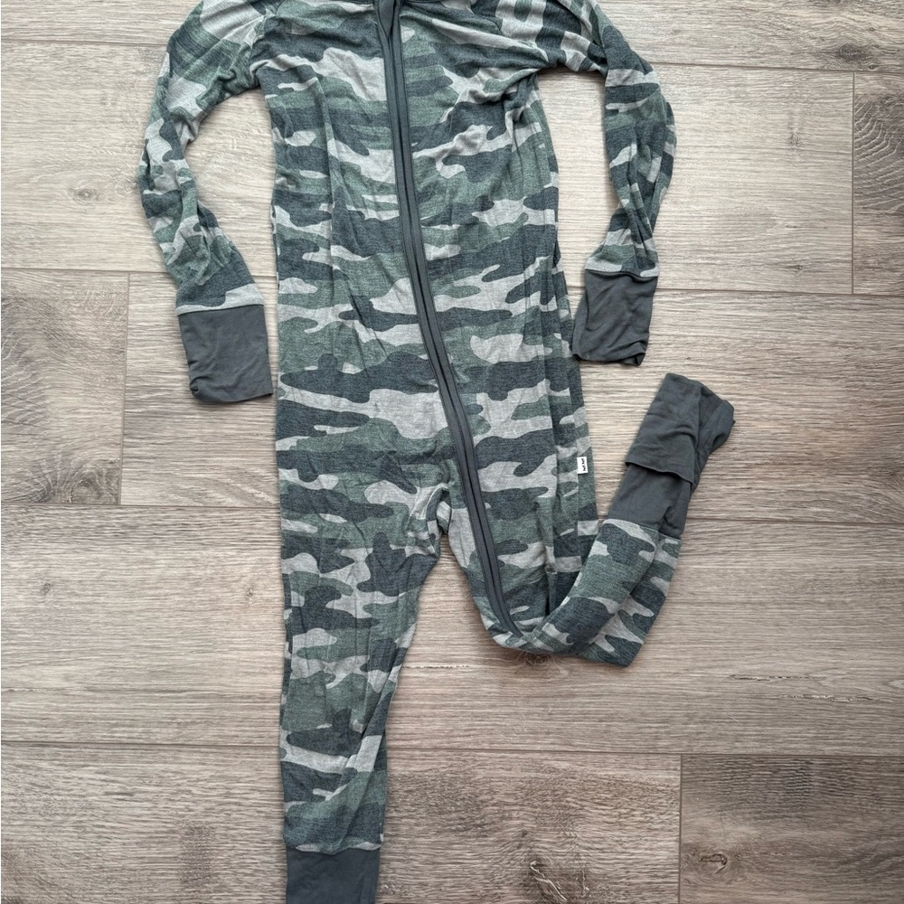 Little Sleepies Green Camo Pajamas - 2T